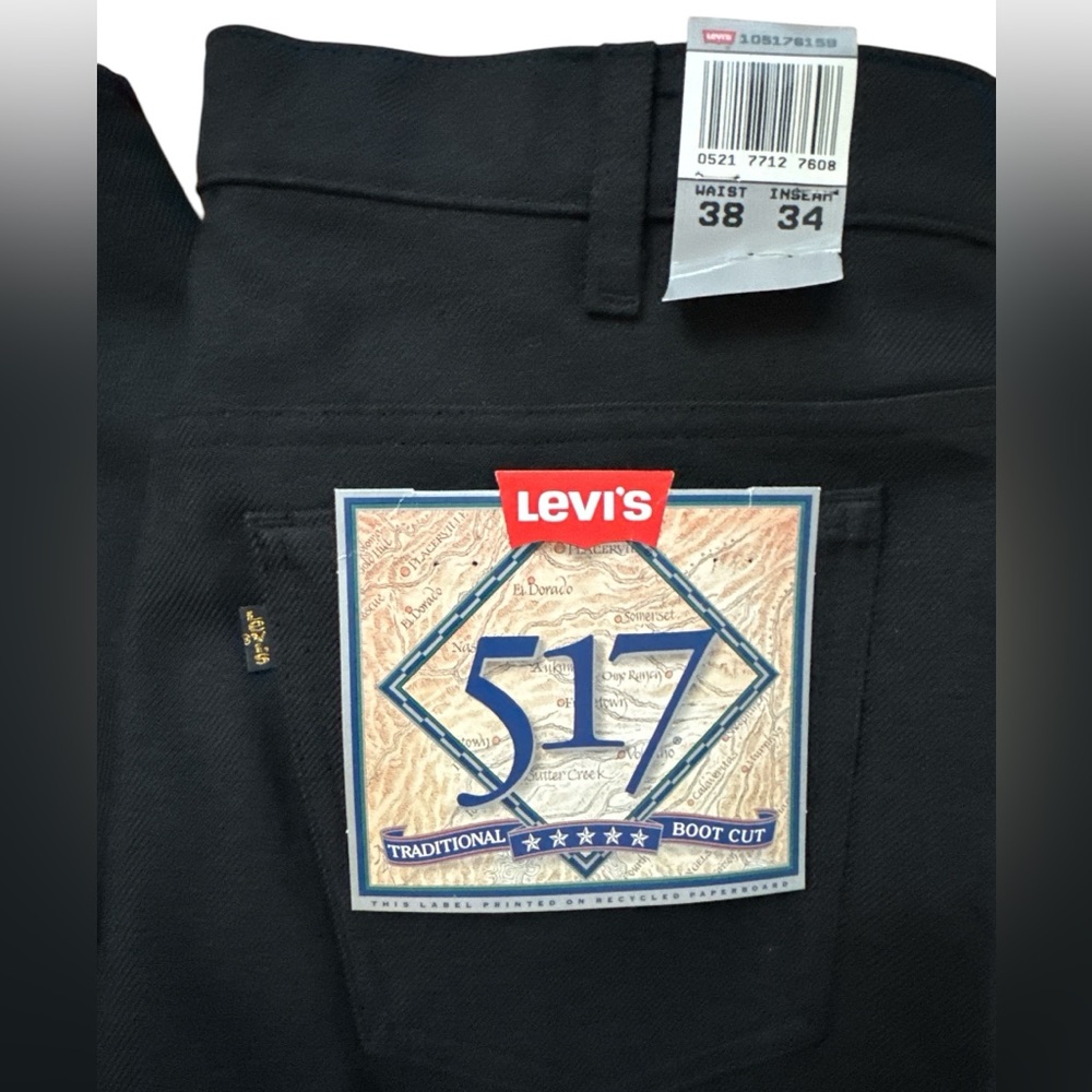 Vintage‎ Levi’s Jeans Traditional 517 Bootcut Men’s Size 38x34 NWT’S USA Made